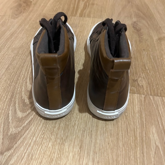 Polo by Ralph Lauren Brown Leather Kids Dress Shoes - Picture 3 of 4